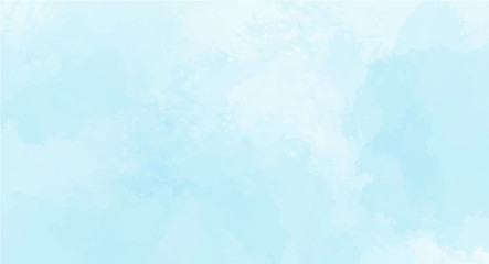 Blue watercolor background for your design, watercolor background concept, vector.