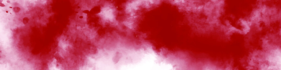 Red watercolor background for your design, watercolor background concept, vector.