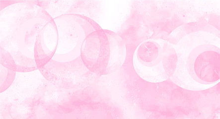 Pink watercolor background for your design, watercolor background concept, vector.