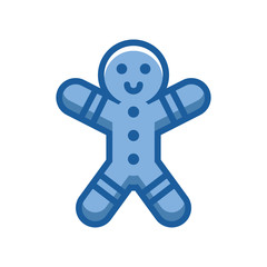merry christmas ginger cookie icon