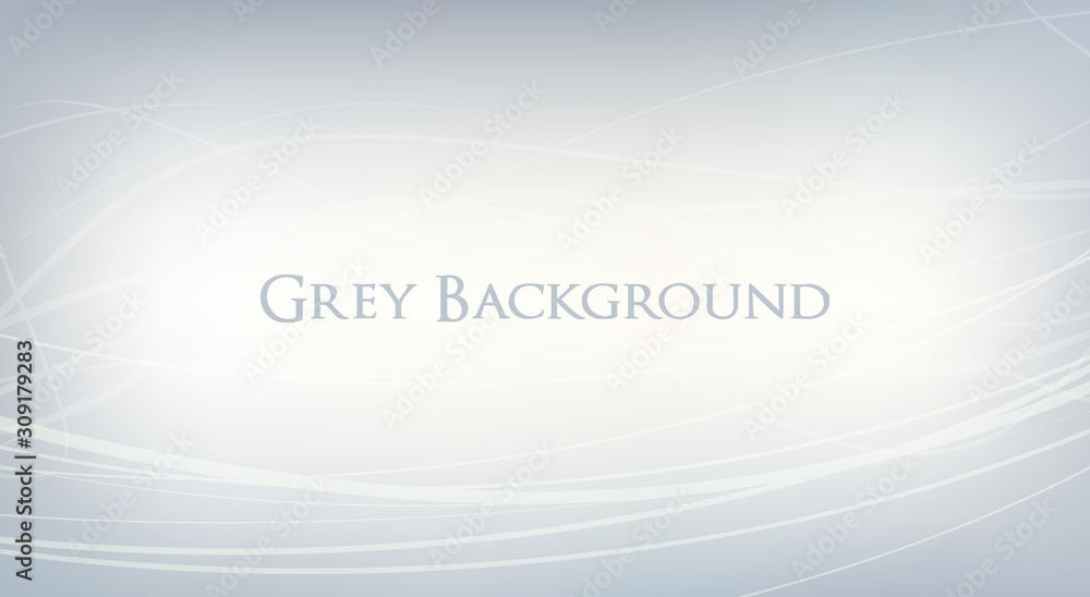 Poster simple gray background with wavy strips. minimal vector pattern