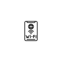 connection Wi-fi smartphone browser Icon, Logo, Vector