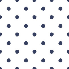 Seamless pattern with polka dot. Cute wallpaper.