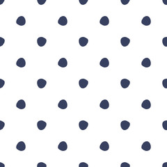 Seamless pattern with polka dot. Cute wallpaper.