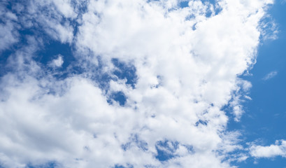 Beautiful white clouds and blue sky high definition skyscraper with grunge texture for background Abstract,nature art style,soft and blur focus.