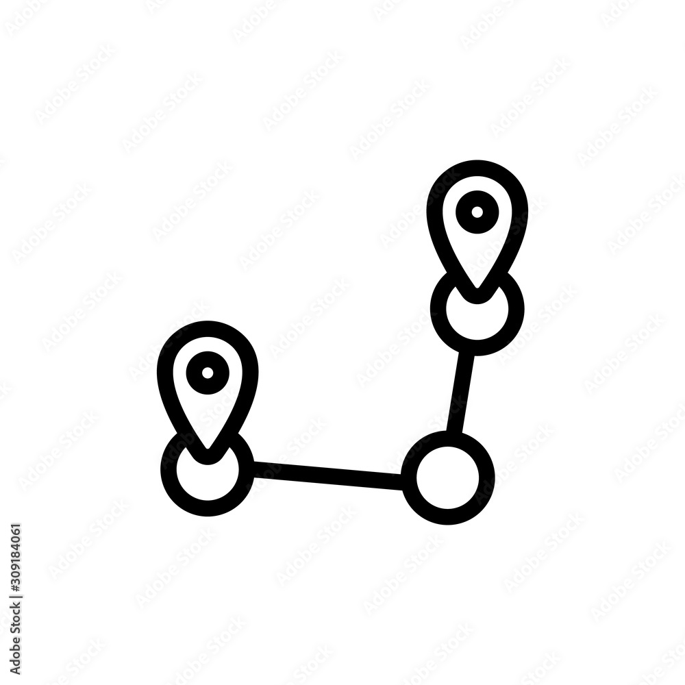 Poster pointer icon vector. a thin line sign. isolated contour symbol illustration