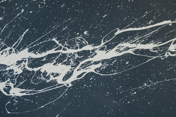 Gray background with white paint divorce