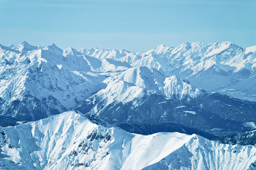 Fototapeta premium Nature in Hintertux Glacier ski resort in Austria
