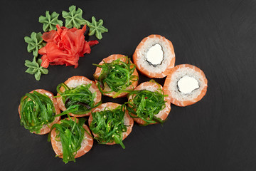 set of spices and herbs on white background