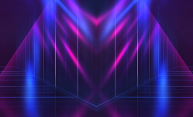 Empty dark abstract background. Background of empty show scene.