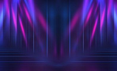 Empty dark abstract background. Background of empty show scene.