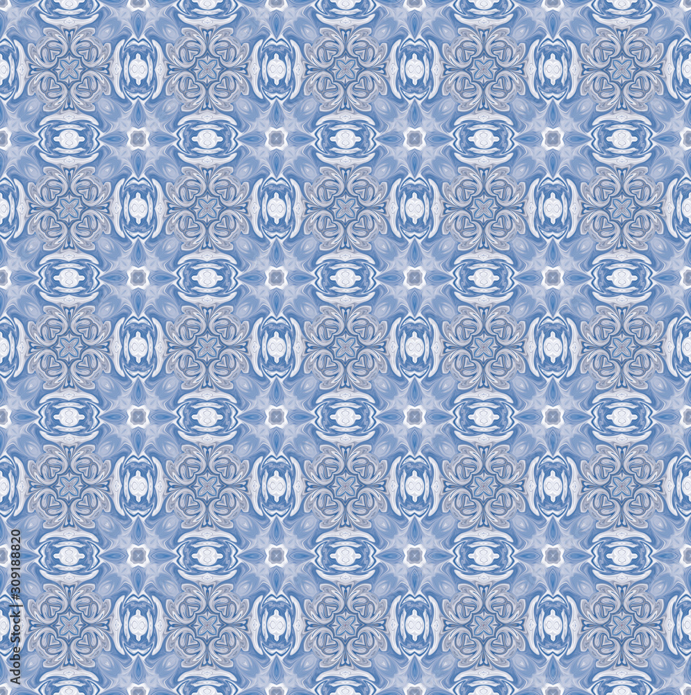 Poster pattern mandala kaleidoscope abstract geometric colorful seamless background . cross repeated square