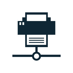 printer device hardware isolated icon