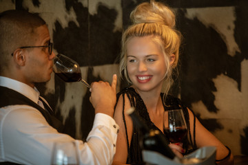 People Drink wine enjoy to night, Business People Party Celebration Success Concept