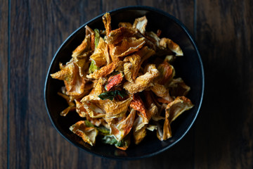 Colorful Dry Pepper Slices /Sun Dried Mixed Sliced Style Ready to Use in Bowl.