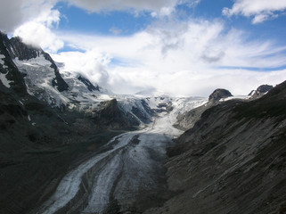 The Pasterze glacier in Austria