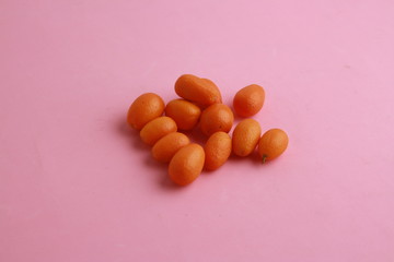 small and delicious orange fruits kumquat