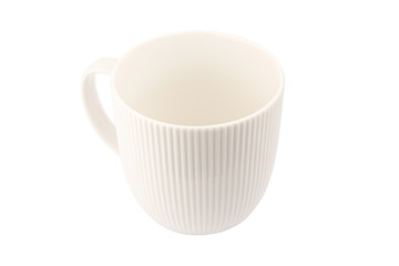 white mug isolated on white background