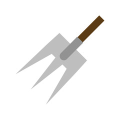 rake gardening tool isolated icon