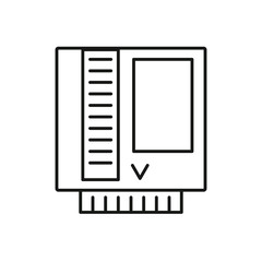 video game cartridge isolated icon