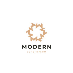 Obraz na płótnie Canvas Letter M logo template. Star typography pattern logo. Unique modern creative elegant logotype. Vector icon.
