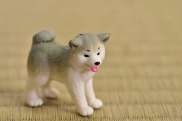 秋田犬の人形