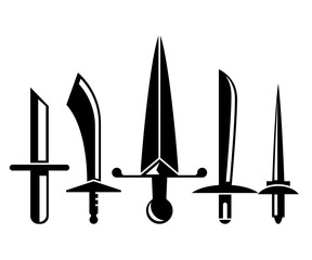 sword and rapier vector illustration