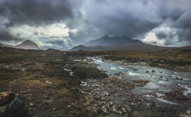 Scottish highlands landscape