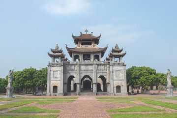 Phat Diem Stone Cathedral, Phat Diem church is a cross between Vietnamese and European styles, It...