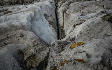 Fototapeta na wymiar Stunning Glacier in Switzerland 2019