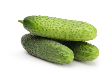 Cucumber isolated on white background