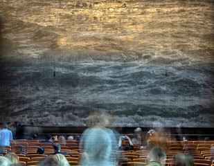 theater, view from the hall to the stage.