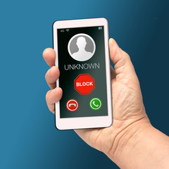 Block unknown number mobile cell phone call