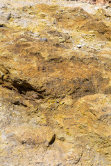 Sulphur in volcanic rocks