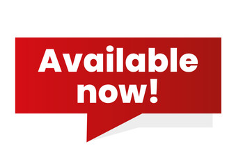 Eyecatcher Red Button CTA Available now