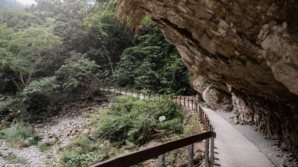 the path through the cave