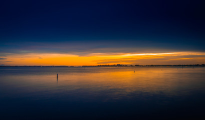Fototapeta na wymiar Sunset at a Cape Coral Pier