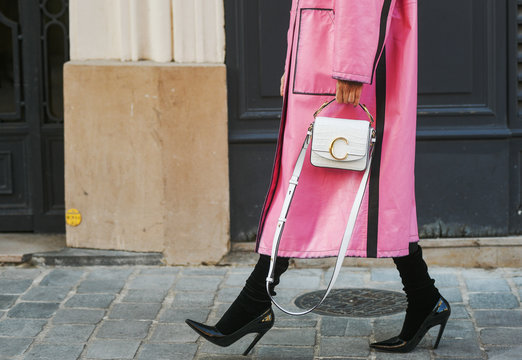 Paris, France - February 28, 2019: Street style outfit during Paris Fashion Week - PFWFW19