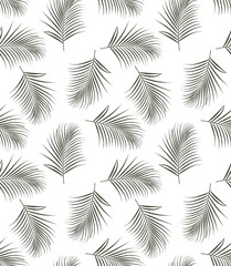 Palmblatt einfach Vektor nahtloses Muster