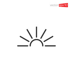Sun Icon Design Vector Template