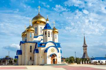 Fototapeta na wymiar Russian Church of St. Andrew and All Russian Saints. Episkopio, Nicosia District, Cyprus