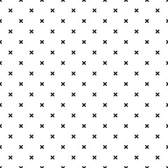 black and white seamless pattern with cross