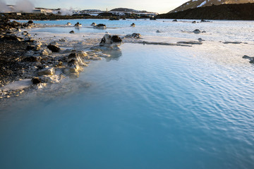 Blaue Seen neben der blauen Lagune, Island, Reykjanes