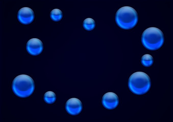 Abstract conceptual scientific technology background with circles