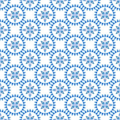 Azulejos portuguese traditional ornamental tile
