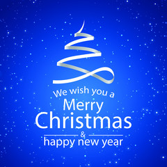 Mery christmas & happy new year Vector illustration 