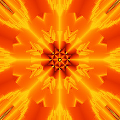 Fototapeta premium 3d Abstract fractal bandana print.