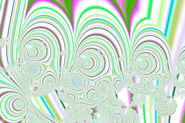 3D Abstract fractal background.