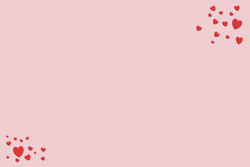 abstract background with hearts
