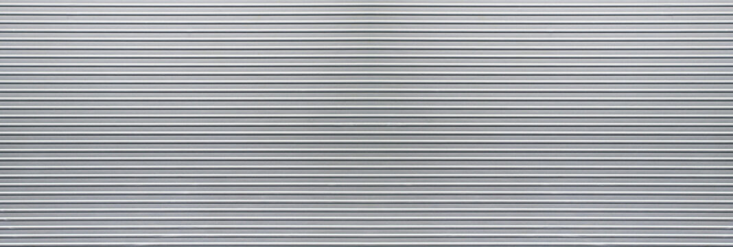 Large metal banner gray corrugated background 